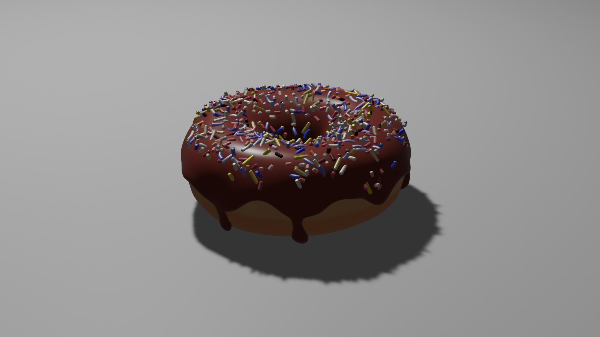 3D Chocolate Donut Model - TurboSquid 2248198