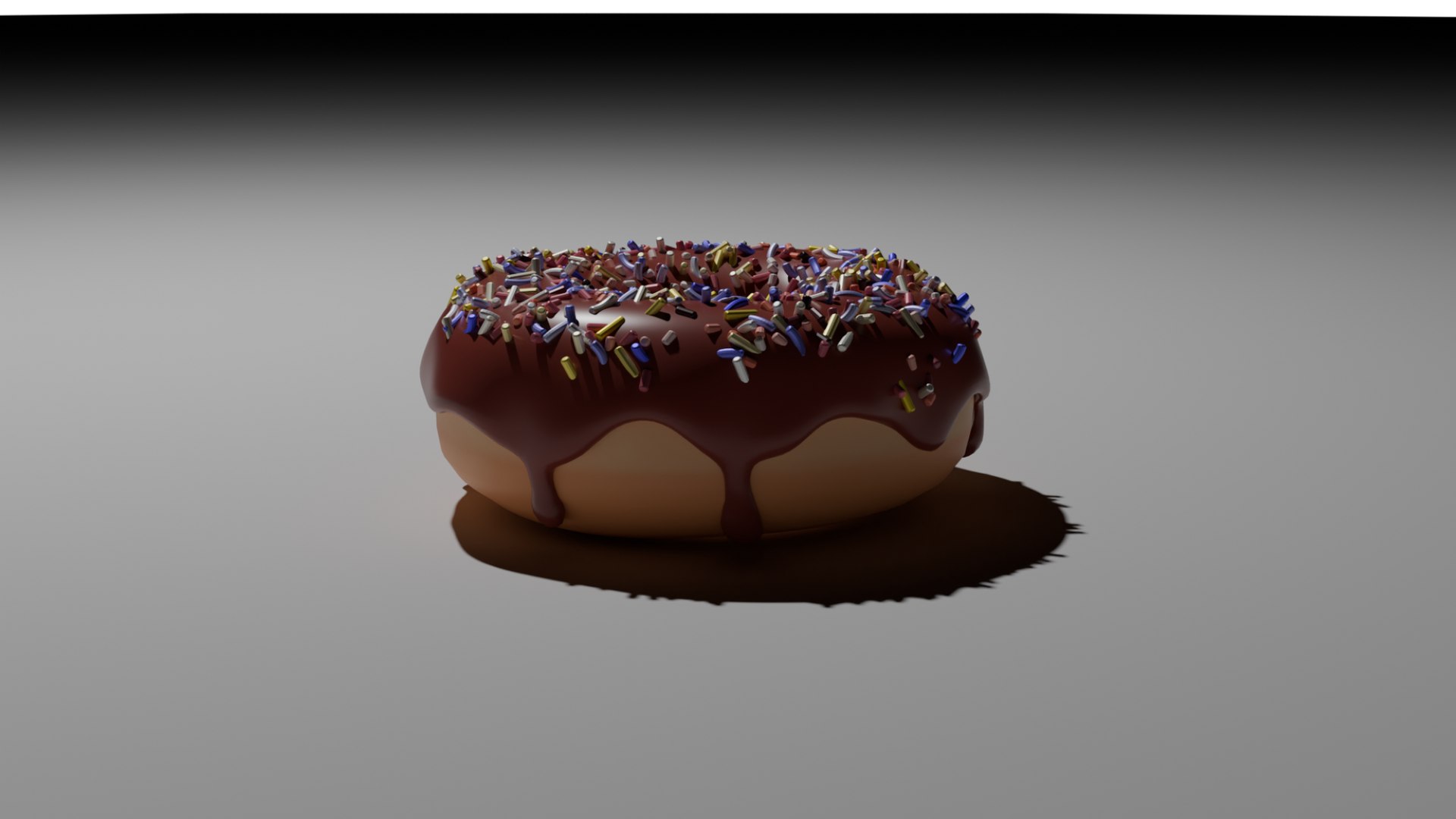 3D Chocolate Donut Model - TurboSquid 2248198