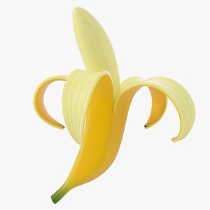 Cartoon Banana Peeled