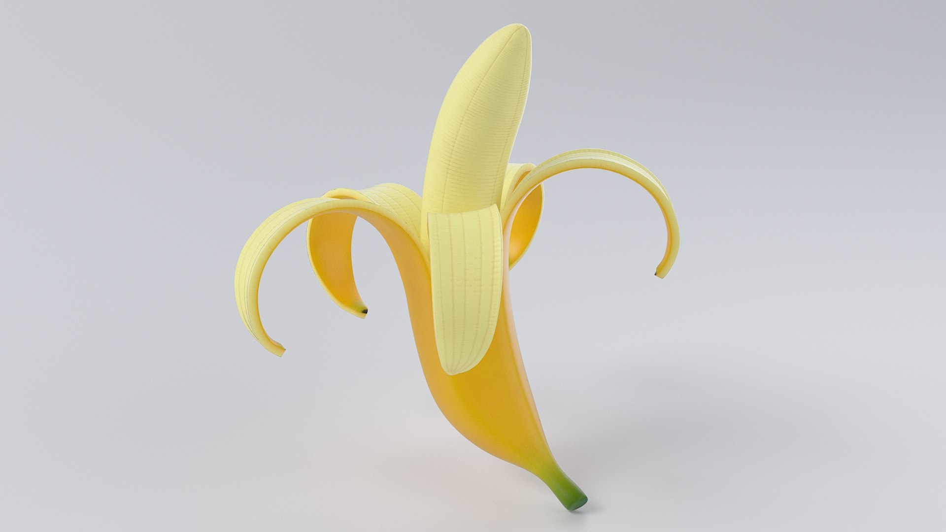 3D Cartoon Banana Peeled https://p.turbosquid.com/ts-thumb/UE/e5lqLJ/4Z/bananaopened_04/jpg/1689317431/1920x1080/fit_q87/dbe18f15e68f9c6c95cab47d6f44f0a874c092fd/bananaopened_04.jpg
