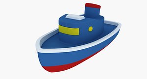 3d model toy boat