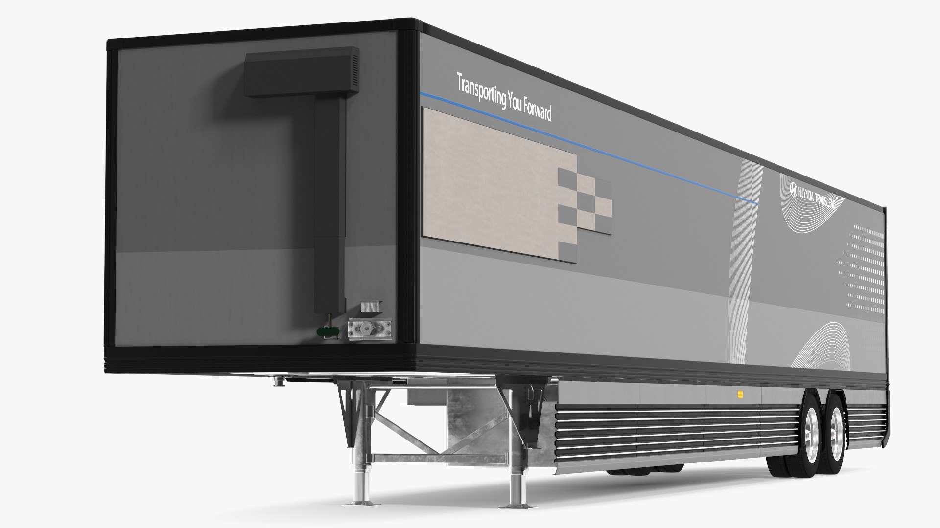 Trailer Hyundai HDC-6 Rigged 3D model preview