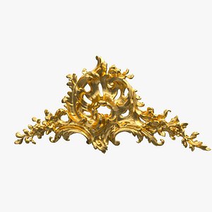 Plaster Decorative Bow DS288 3D model