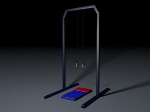 gymnastics rings 3d c4d