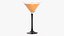 orange juice glass 3D model