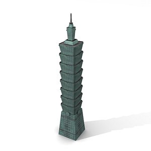 Low poly Taipei 101