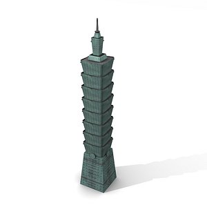 Low poly Taipei 101