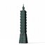 Low poly Taipei 101