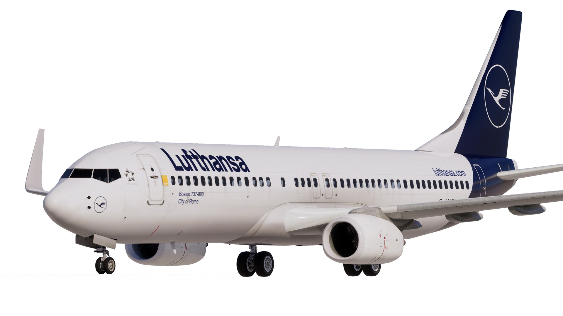 ルフトハンザ旅客機 B-737-200ポリッシュ仕上 ボーイング 737-200 ルフトハンザ航空 (プラモデル) - ホビー