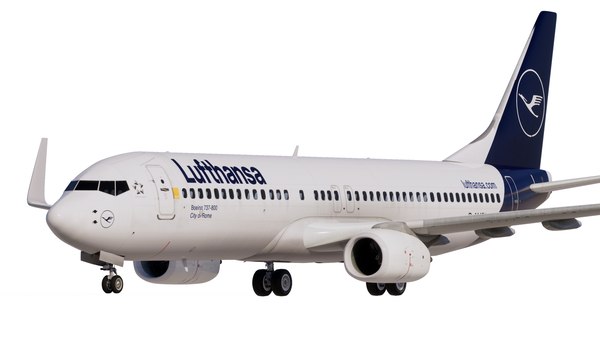 ルフトハンザドイツ航空ボーイング737-8003Dモデル - TurboSquid