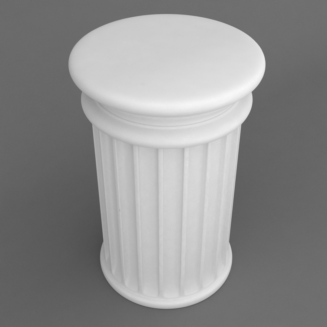 3d Printable Pedestal Model