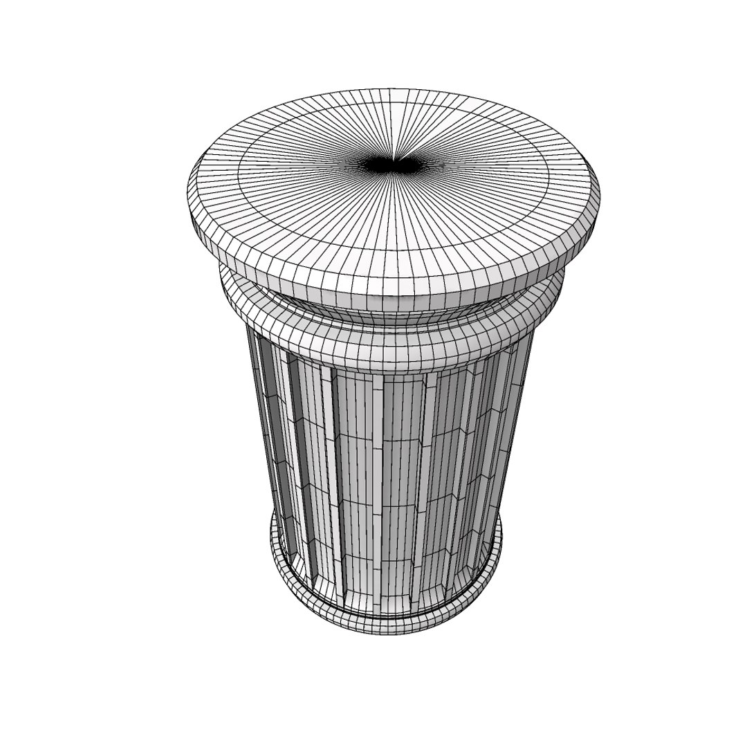 3d Printable Pedestal Model