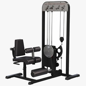 3D GYM Leg Curl And Extension Machine model