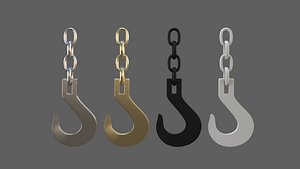 Hook collection 3D model