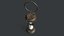 Worn antique hourglass on chain