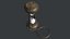 Worn antique hourglass on chain