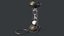 Worn antique hourglass on chain