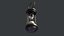 Worn antique hourglass on chain