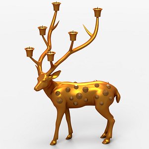 3d 3ds deer candle support