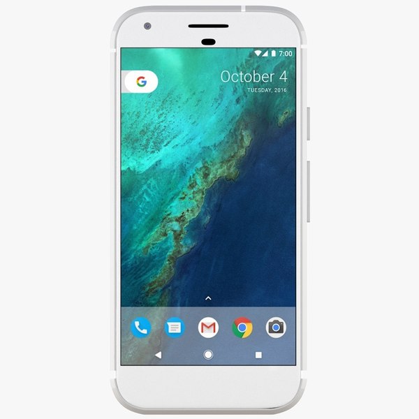 3d google pixel silver