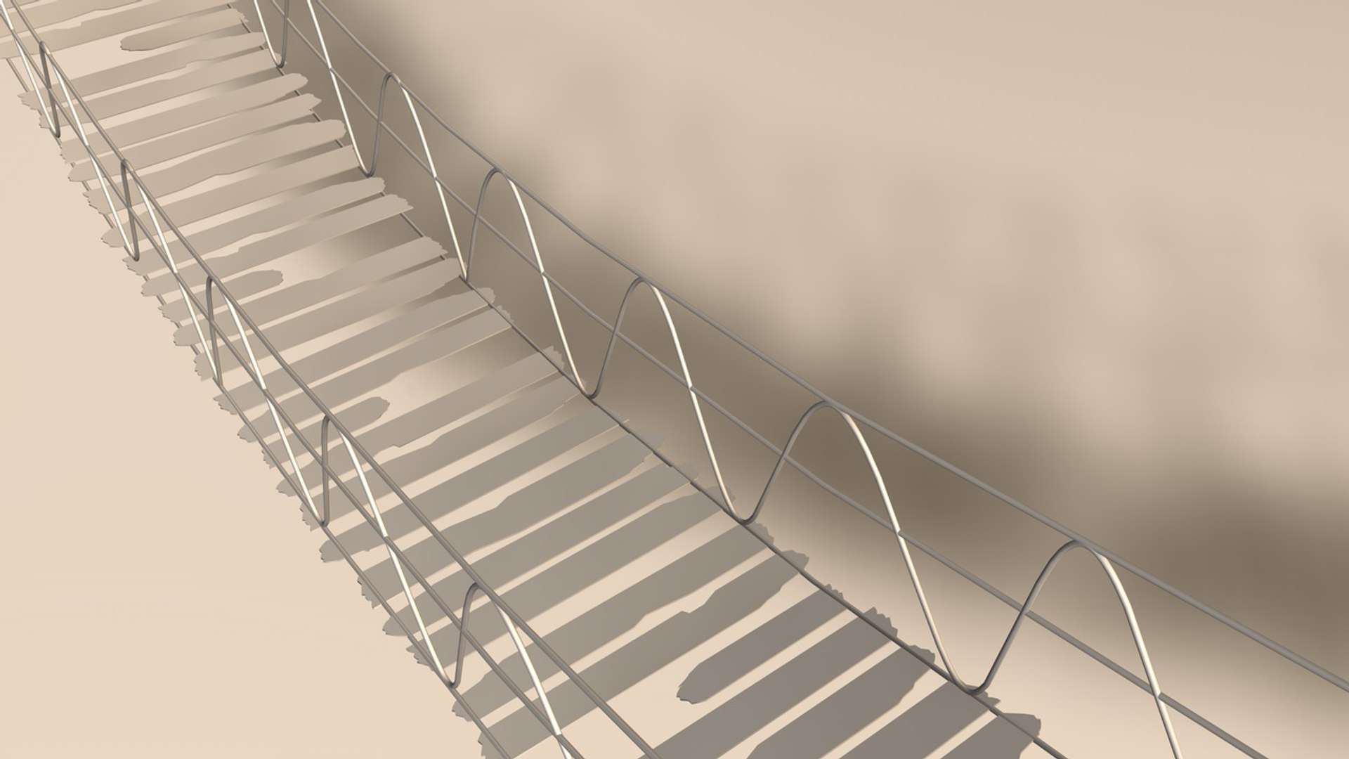 Rope Bridge 3d C4d