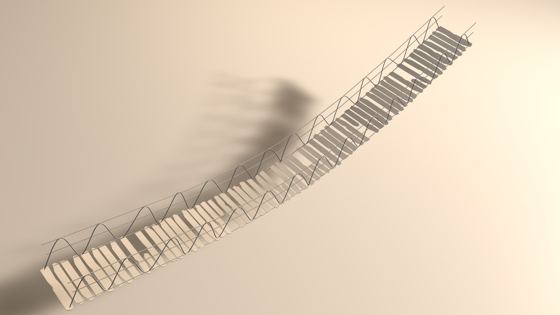 Rope Bridge 3d C4d