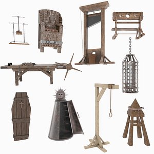 3D model Medieval Torture Instruments