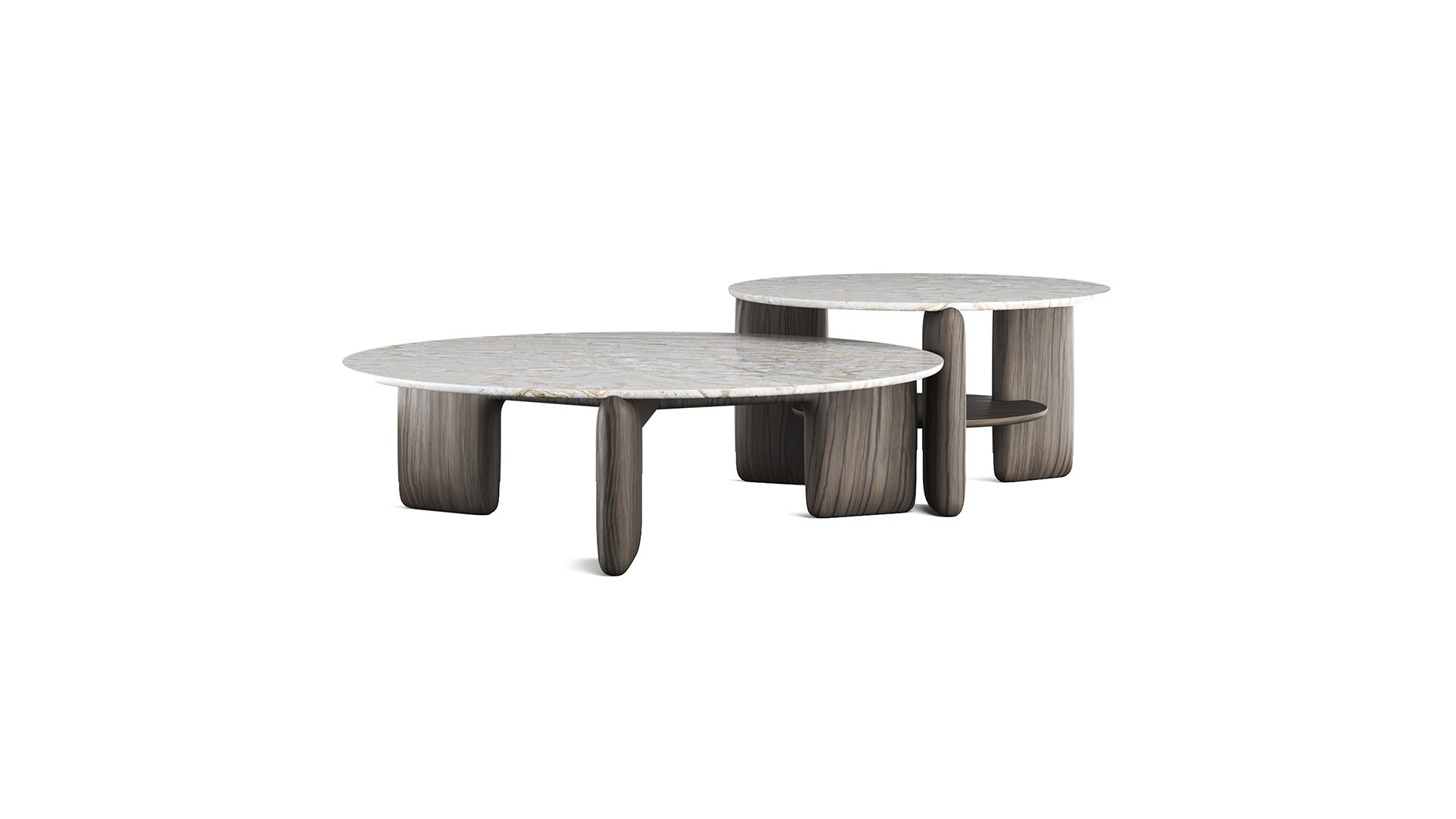 Tacchini Kanji Round Ash Fior Di Pesco Carnico Coffee Table 3D ...