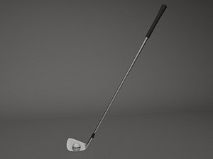 3d golf iron model