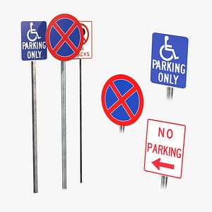Road Signs Pack - Parking Restrictions and Regulations
