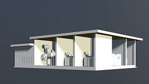 Industrial building - transformer room 3D model