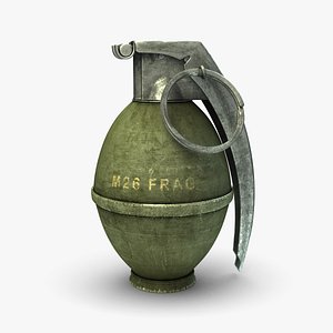 3d m26 hand grenade model