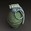 3d m26 hand grenade model