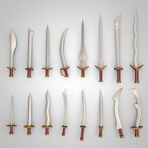 swords 3D model