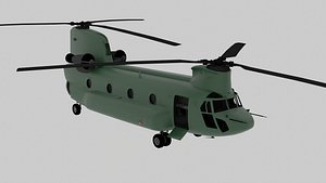 3D United States Army Boeing Chinook CH-47