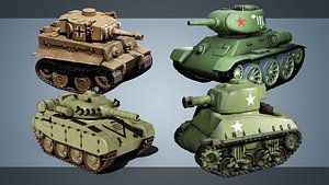 Mini Tanks 3D model