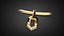 Goldene Halskettenketten P32 3D-Druckmodell