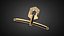Goldene Halskettenketten P32 3D-Druckmodell