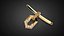 Goldene Halskettenketten P32 3D-Druckmodell