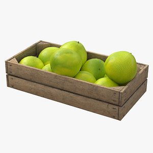 3D model Pomelo Wooden Crate