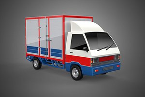 3D POST MAIL POSTAL SERVICE DELIVERY BOX CUBE TRUCK VAN CAR VEHICLE