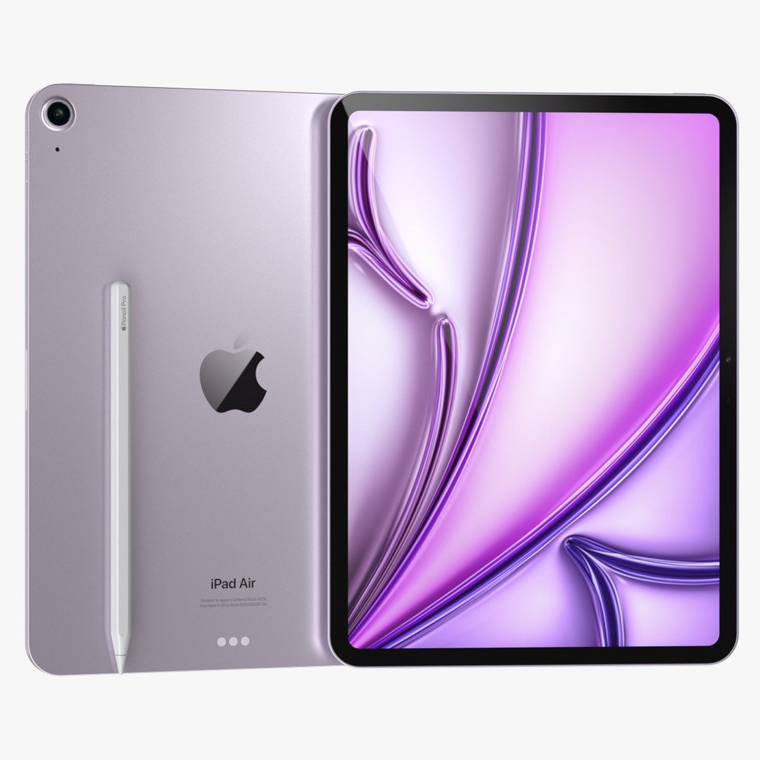 Apple IPad Air 2024 11-inch Purple 3D Model - TurboSquid 2228709