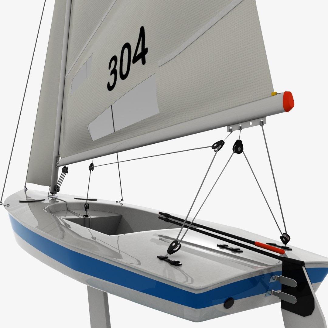 Laser Class Sailboat 3d Model