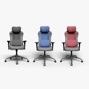 3D model Gaming Chair In 3 Colors