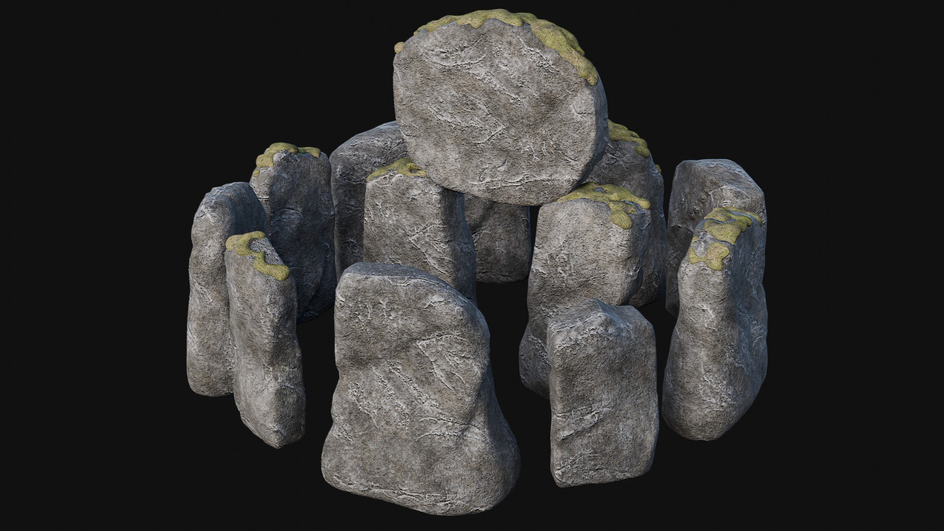3D STONE CIRCLE ANCIENT MONUMENT STONE HENGE MEGALITH COLLECTION https://p.turbosquid.com/ts-thumb/UF/jQqkGM/FI/9_1/jpg/1733303539/1920x1080/fit_q87/7a7ec26007b3fd47497de53813c5a91b11568264/9_1.jpg
