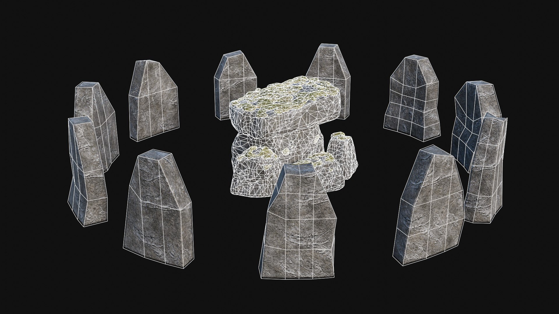 3D STONE CIRCLE ANCIENT MONUMENT STONE HENGE MEGALITH COLLECTION https://p.turbosquid.com/ts-thumb/UF/jQqkGM/UJ/7_6/jpg/1733303526/1920x1080/fit_q87/d9ddd49e2e1be29217955cc04da913820fc59c61/7_6.jpg