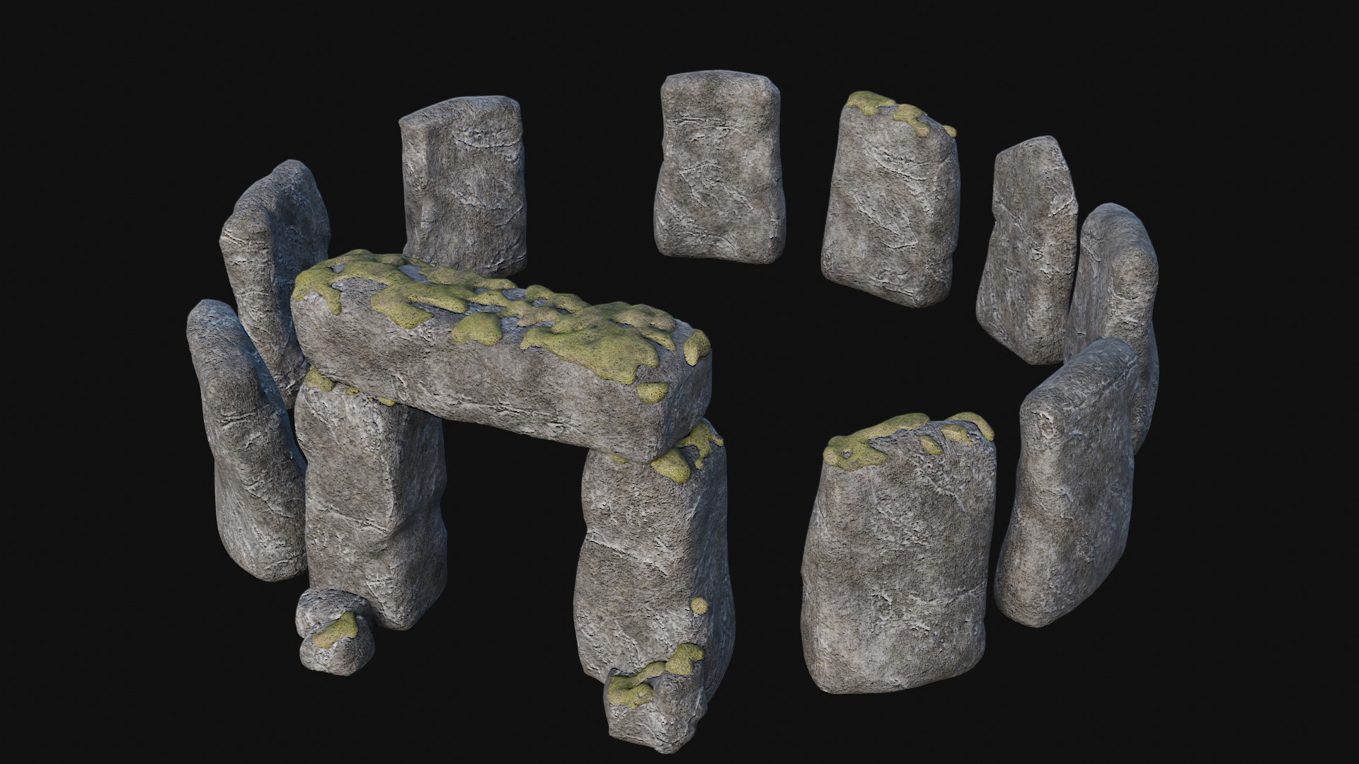 3D STONE CIRCLE ANCIENT MONUMENT STONE HENGE MEGALITH COLLECTION https://p.turbosquid.com/ts-thumb/UF/jQqkGM/eq/4_1/jpg/1733303465/1920x1080/fit_q87/9f8175d7723ab3082187219168ae267efa8367f9/4_1.jpg