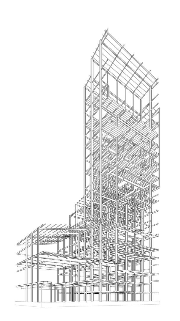 Factory Tower Structure In Section Cut 25i04 3D Model - TurboSquid 2342930