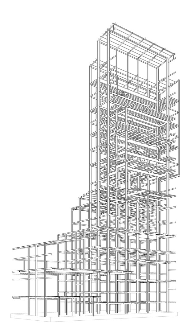 Factory Tower Structure In Section Cut 25i04 3D Model - TurboSquid 2342930