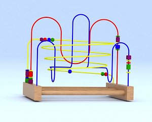 3D model childs roller coaster